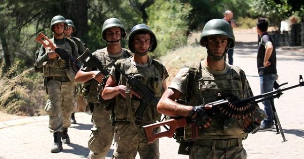 Turkish soldiers search for missing military personnel suspected of being involved in the coup attempt in Marmaris, Turkey, July 18, 2016.