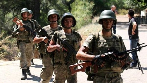 Turkish soldiers search for missing military personnel suspected of being involved in the coup attempt in Marmaris, Turkey, July 18, 2016.