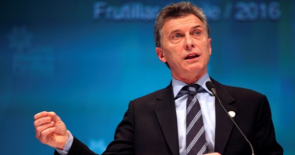 Argentina's president Mauricio Macri delivers a speech during a business summit at the XI Summit of the Pacific Alliance in Frutillar, Chile June 30, 2016.