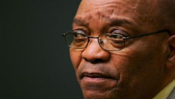 South African President Jacob Zuma listens at a news conference in Cape Town, in this June 14, 2005 file photo.