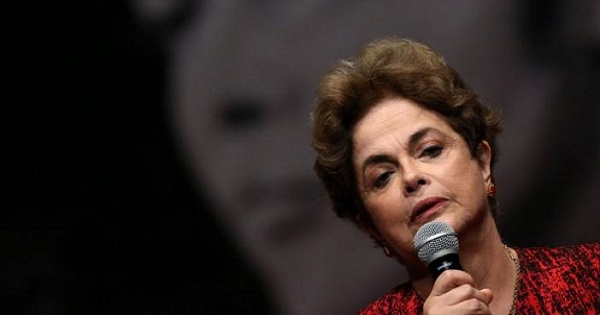 Brazil's suspended President Dilma Rousseff speaks during a meeting with pro-democracy movements in Brasilia, Brazil, August 24, 2016.