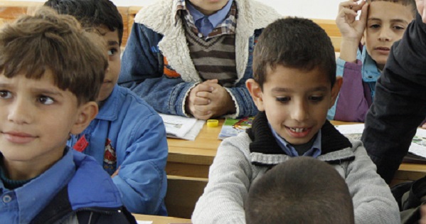 Palestinian school children.