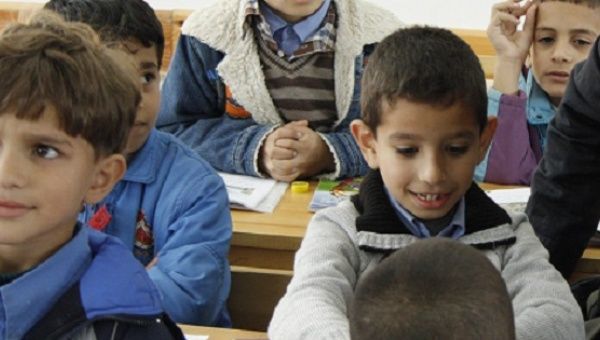 Palestinian school children. 