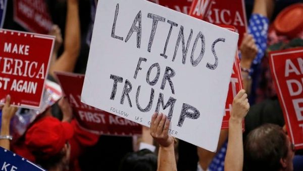 Latinos for Trump Supporters at the Republican National Convention in Cleveland, Ohio, July 20, 2016