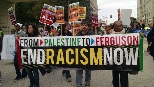 Activists make the links between Black Lives Matters and Palestine.