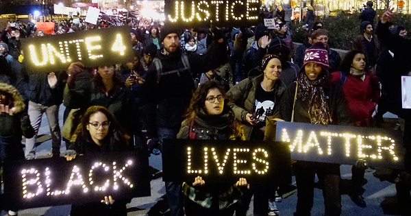 Black Lives Matter protest in New York City.