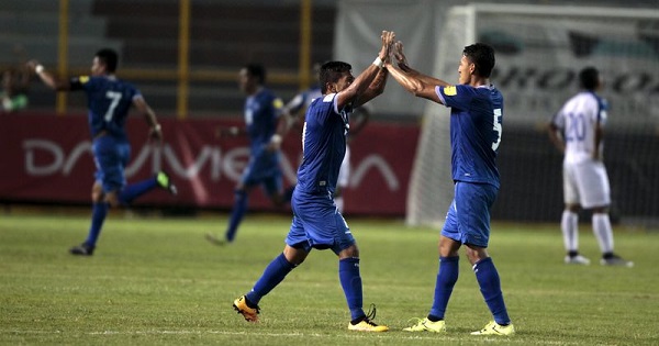 El Salvador Playing aginst Honduras during a World Cup 2018 qualifiying game
