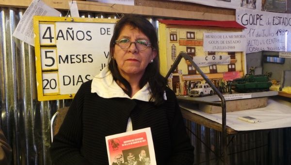 Victoria Lopez is campaigning for a truth commission to be established in Bolivia