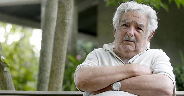 Uruguay's President Jose Mujica reacts during an interview with Reuters at his farm in the outskirts of Montevideo, February 25, 2015.