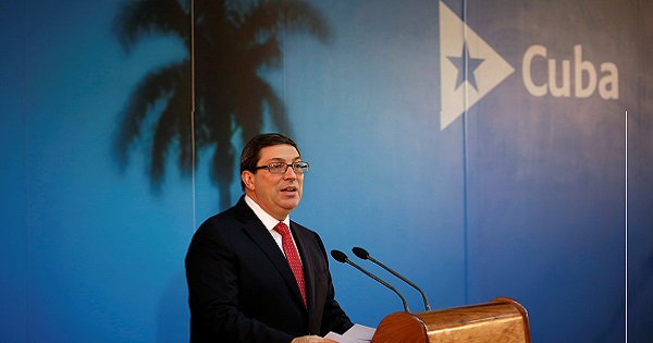 Cuba's Foreign Minister Bruno Rodriguez Parrilla speaks during a news conference in Havana, Cuba, Sept. 9, 2016.