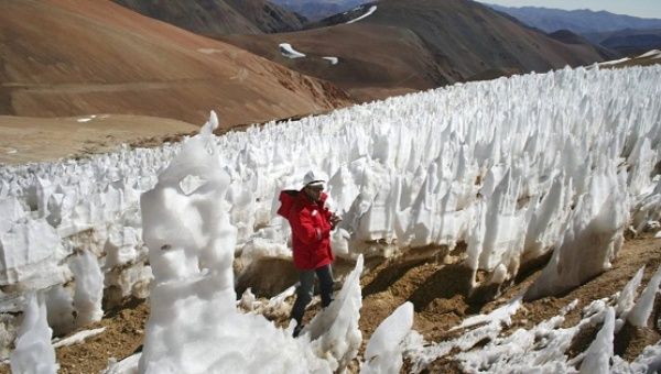 Activists argue that mining activity in San Juan province threatens glaciers in the area, including along the border with Chile. 