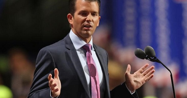 Donald Trump Jr speaks on the second day of the Republican National Convention in Cleveland, Ohio, U.S. July 19, 2016.
