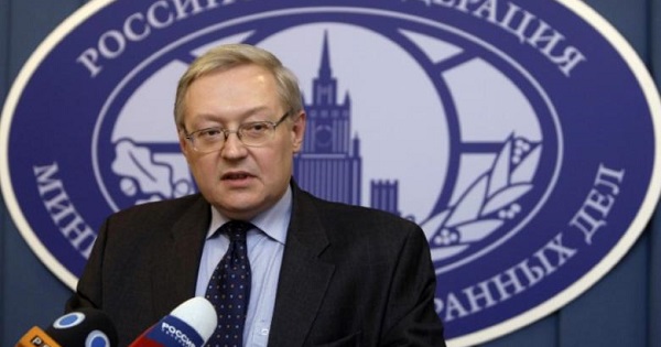 Russia's Deputy Foreign Minister Sergei Ryabkov speaks during a news briefing in the main building of Foreign Ministry in Moscow, December 15, 2008.