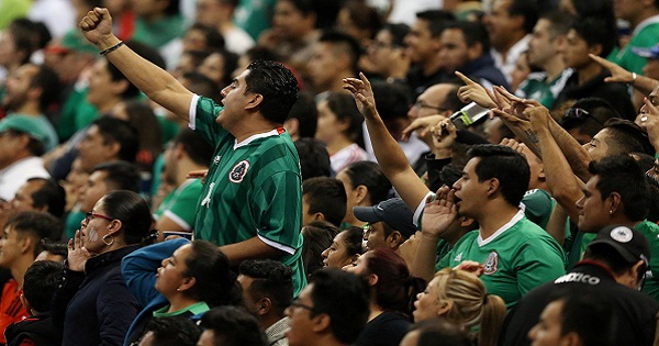 Mexico's fans react during the Mexico vs. Honduras game, World Cup 2018 Qualifiers at Azteca Stadium, Mexico City, Mexico.