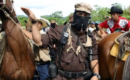 EZLN Subcomandante Marcos, now known as Galeano, in Chiapas in 2005