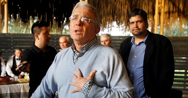 Former President Uribe is the head of the opposition against the peace agreement.