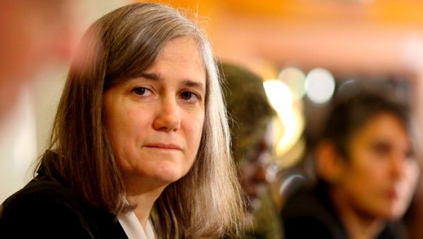 Democracy Now! journalist and anchor, Amy Goodman.
