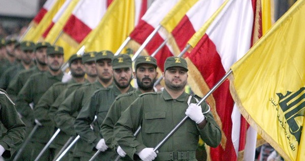 Hezbollah members in the southern suburbs of Beirut