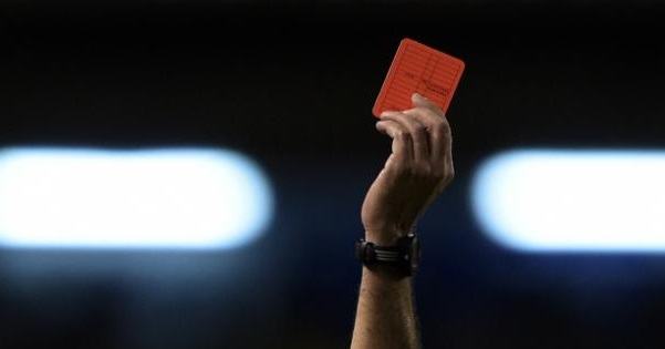 A red card drew blood in Argentina.