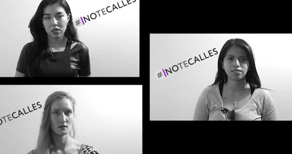 Yakiri Rubio, Andrea Noel and Gabriela Nava spearheaded the campaign #NoTeCalles, Spanish for Don't Stay Silent.