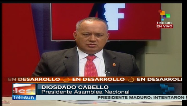 Diosdado Cabello provided details Thursday night about the coup attempt.