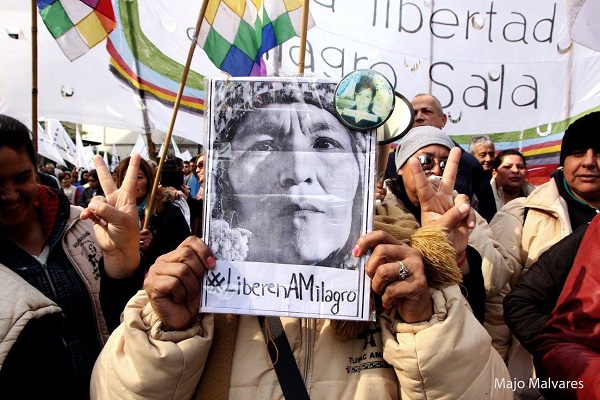 The photographic series calls for the immediate release of Milagro Sala.