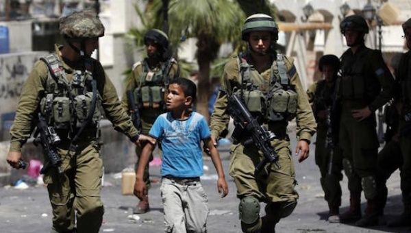 Arrests of Palestinian children have been dramatically increasing each year.  