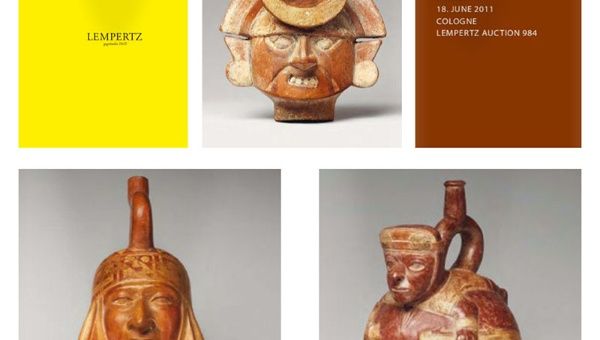 Cultural heritage items from Latin America shown at auction.