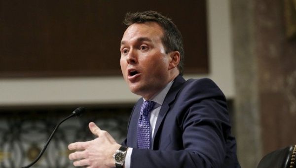 Eric Fanning testifies before a Senate Armed Services Committee confirmation hearing on his nomination to be Secretary of the Army on Capitol Hill in Washington January 21, 2016. 