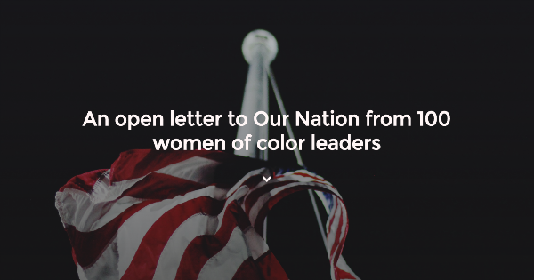 100 Women of Color Leaders Issue Open Letter to US Public