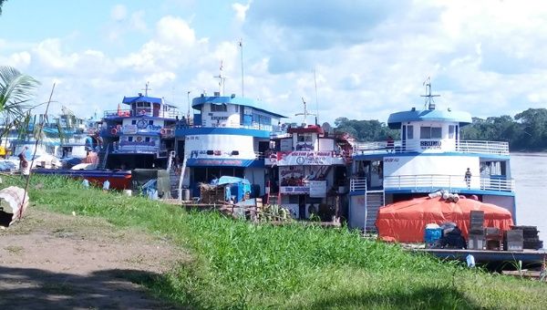 Vessels unable to move through Marañon River