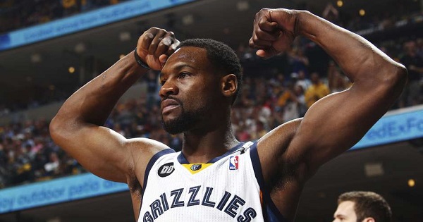 Memphis Grizzlies guard Tony Allen in 2013, whose team reportedly plans to stop staying in Trump-branded hotels.