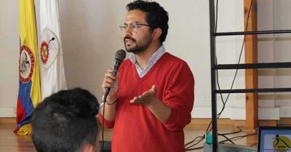 Camilo Fagua, a human rights defender in Colombia.