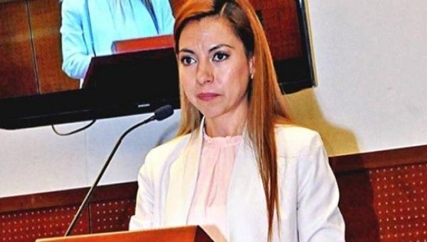 Iris Aguirre Borrego, a local lawmaker in the state of Zacatecas, represents the right-wing Social Encounter party.