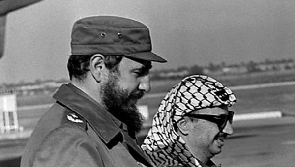 Fidel Castro and Yasser Arafat in 1974.