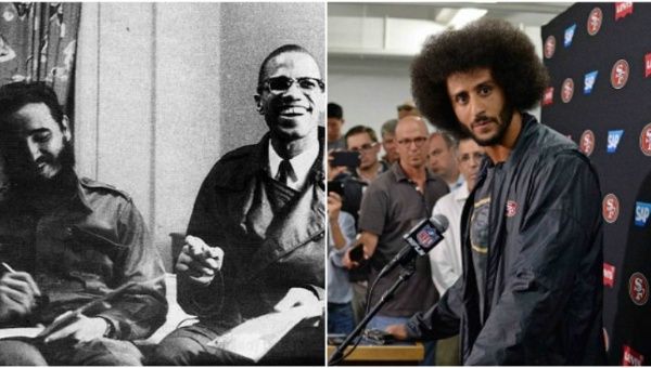 49ers Quarterback Colin Kaepernick caused a stir earlier this year by sporting a t-shirt featuring the historic meeting between Fidel Castro and Malcolm X.