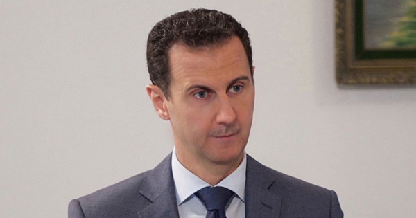 Syrian President Bashar al Assad giving an exclusive interview to RT.