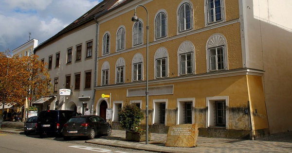 The house where Adolf Hitler was born, Braunau am Inn, Austria