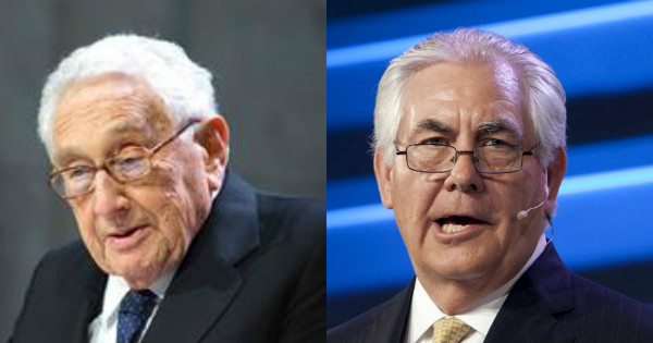 Kissinger said Tillerson's appointment was a good one.