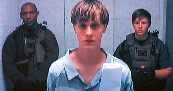 Dylann Storm Roof appears by closed-circuit television at his bond hearing in Charleston, South Carolina, U.S. June 19, 2015 in a still image from video.