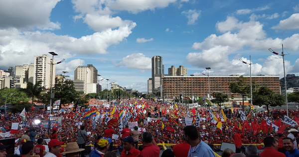 Hundreds of people poured into the streets of Caracas on Saturday to protest against hoarders and speculators.
