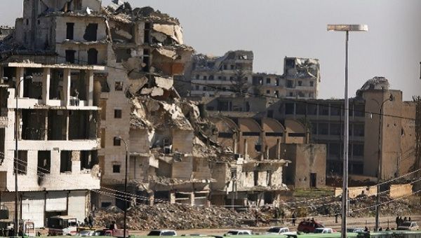 A war-torn Syrian city