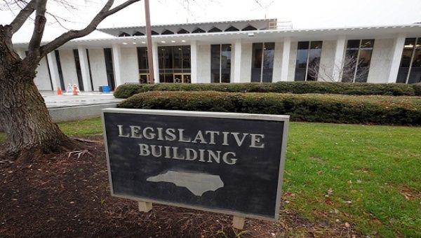North Carolina's Legislative Building, where the state legislature will convene on Wednesday to reconsider the controversial HB2, Raleigh, North Carolina, Dec. 19, 2016.