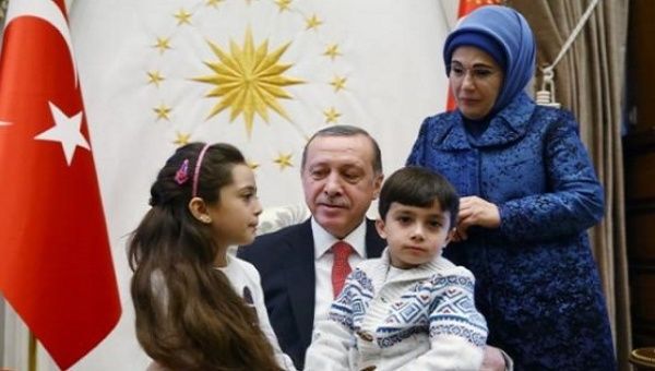 Bana al-Abed and family meeting Turkey's President Recep Tayyip Erdogan, Dec. 22, 2016.