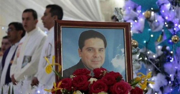 A photo of Reverend Gregorio Lopez Gorostieta, who was killed in 2014