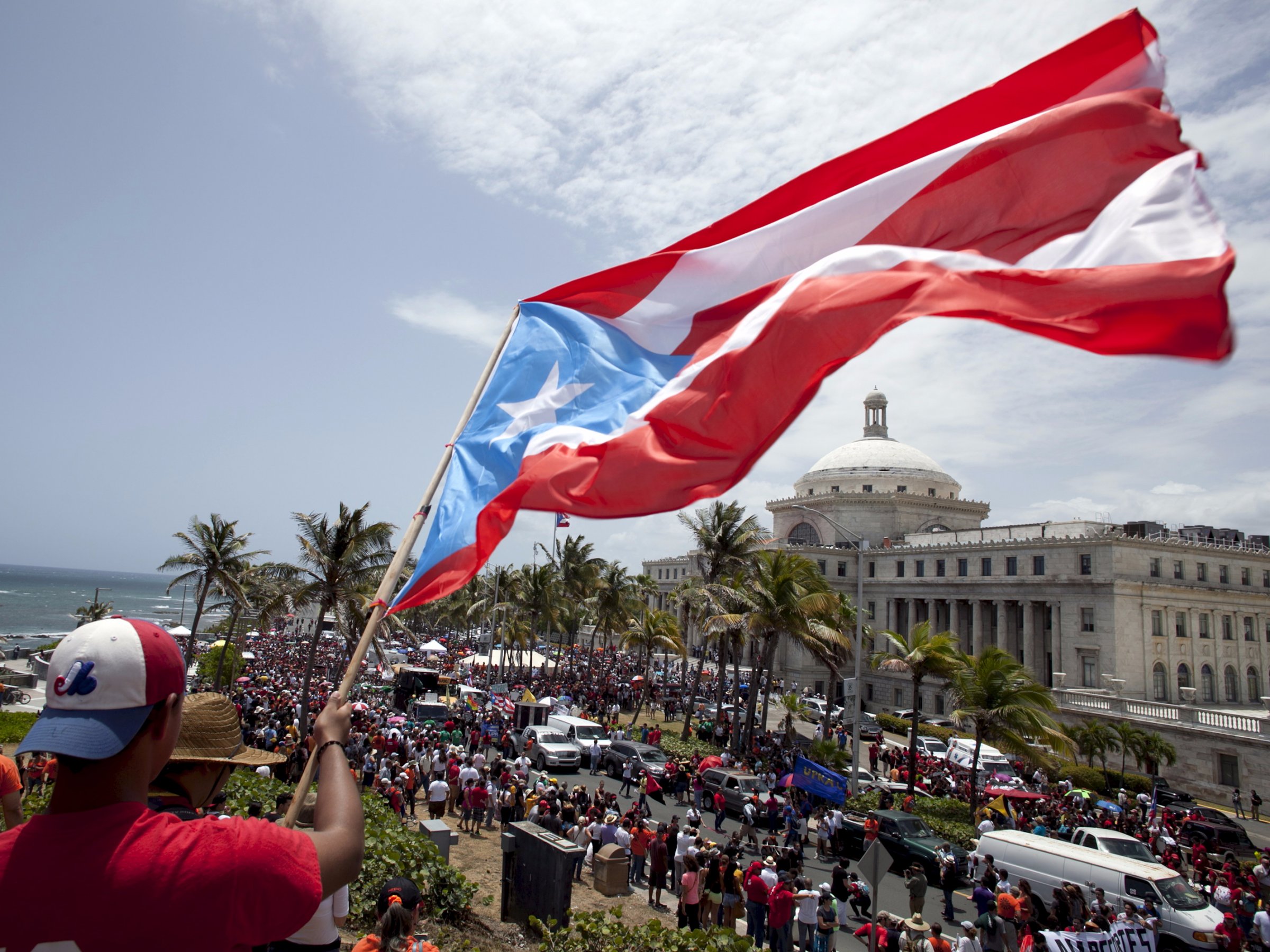Protests in Puerto Rico against the controversial U.S. Federal Control Board.