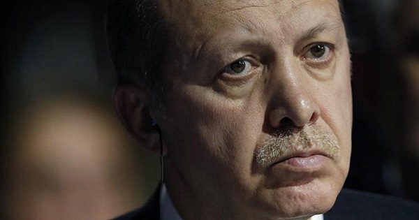 Turkish President Recep Tayyip Erdogan looks on during a meeting with the European Union in November.