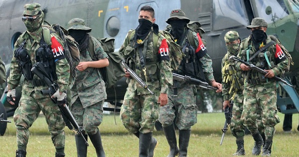 Members of the ELN pictured in Cali, Colombia, July 16, 2013.