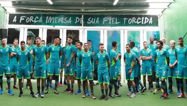 Players of Brazilian soccer team Chapecoense pose for a photograph, in Chapeco, Brazil Jan. 6, 2017.