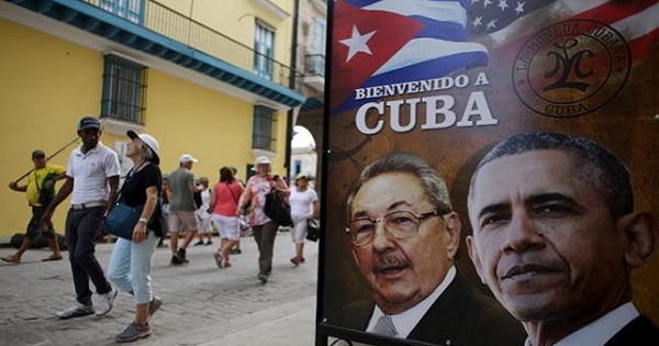 Obama visited Cuba in March 2016.